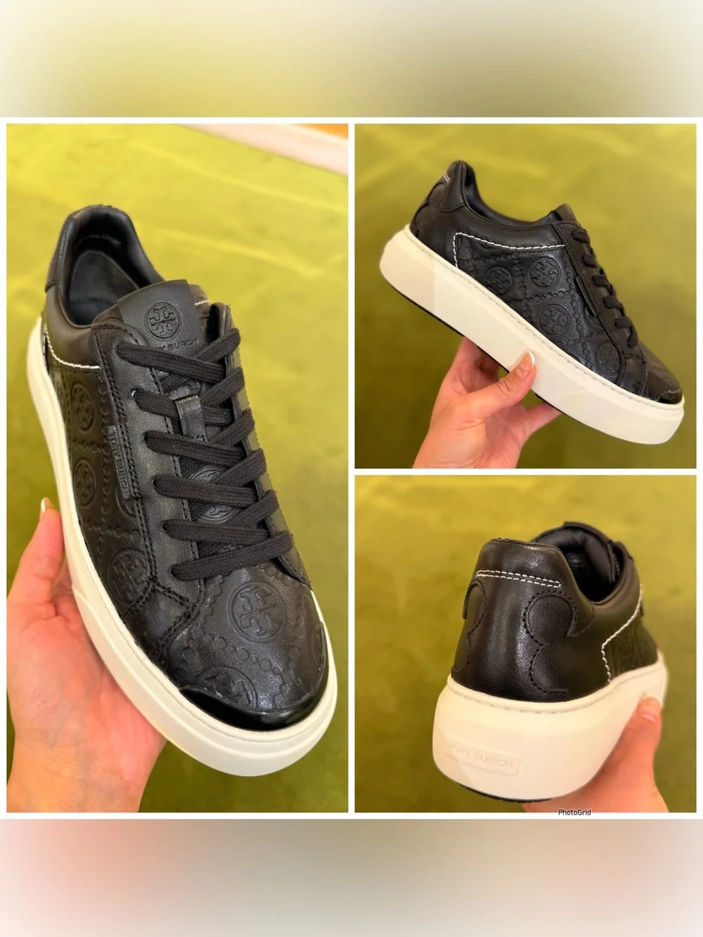 Tory Burch T Monogram Ladybug Sneaker Black Size 8